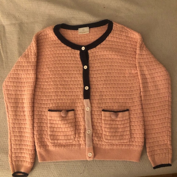 Hanna Anderson Girls Button down Cardigan Sweater - Picture 1 of 3
